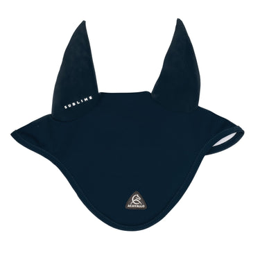 Acavallo Sublime Spandex Fly Veil With Silicone Logo Patch- Navy| Online For Equine