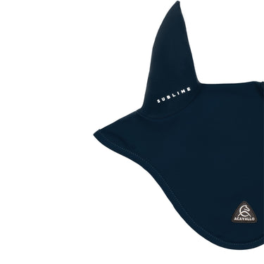 Acavallo Sublime Spandex Fly Veil With Silicone Logo Patch- Navy| Online For Equine