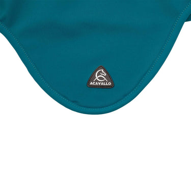 Acavallo Sublime Spandex Fly Veil With Silicone Logo Patch- Petrol| Online For Equine