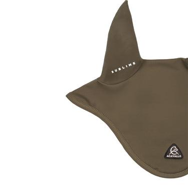 Acavallo Sublime Spandex Fly Veil With Silicone Logo Patch- Terra| Online For Equine