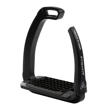 Acavallo Total Black Rel-X Easy Stirrup With Shaped Silicon Arm| Online For Equine