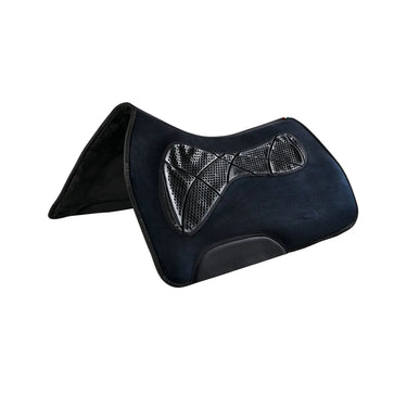 Buy Acavallo Western Anatomic X-Grip System Gel Pad Synth Wool Lined One Size Black  | Online for Equine