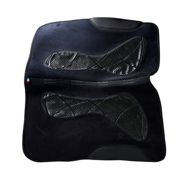 Buy Acavallo Western Anatomic X-Grip System Gel Pad Synth Wool Lined One Size Black  | Online for Equine