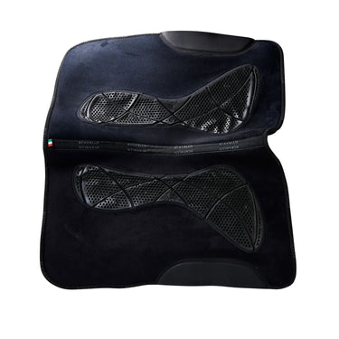 Buy Acavallo Western Anatomic X-Grip System Gel Pad Synth Wool Lined One Size Black  | Online for Equine