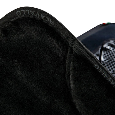 Buy Acavallo Western Anatomic X-Grip System Gel Pad Synth Wool Lined One Size Black  | Online for Equine