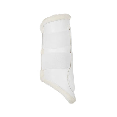 Buy Acavallo White Eco-Leather Front Brushing Horse Boots W/Double Velcro Fastening  | Online for Equine