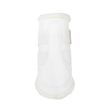 Buy Acavallo White Eco-Leather Front Brushing Horse Boots W/Double Velcro Fastening  | Online for Equine