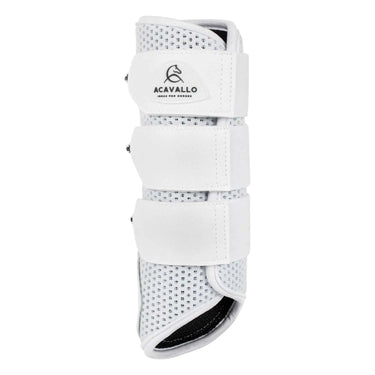 Buy Acavallo White Hind Brushing Horse Boots Neoprene Perforated With Triple Velcro | Online for Equine