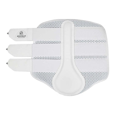 Buy Acavallo White Hind Brushing Horse Boots Neoprene Perforated With Triple Velcro | Online for Equine