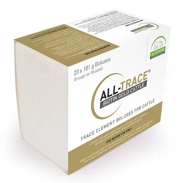 Agrimin All-Trace Biotin Gold Cattle Bolus| Online For Equine