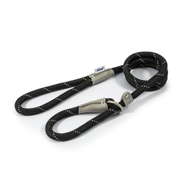 Ancol Viva Rope Slip Lead Black| Online For Equine