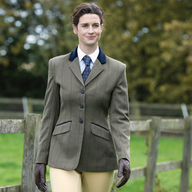 Buy the Equetech Bellingham Deluxe Stretch Tweed Riding Jacket | Online for Equine