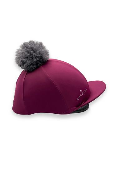 Buy Mochara Riding Hat Silk in Berry | Online for Equine