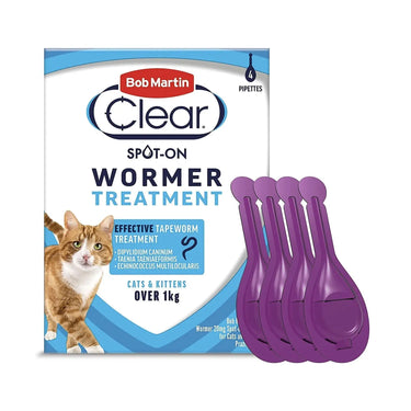 Bob Martin Clear Spot On Wormer For Cats & Kittens| Online For Equine