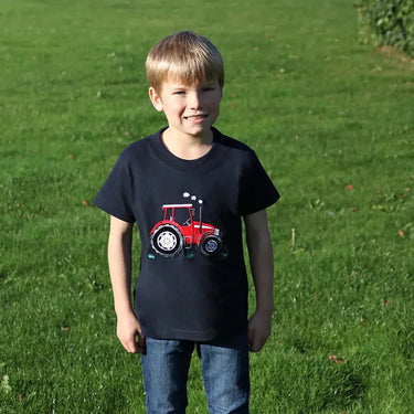 British Country Collection Big Red Tractor Childrens T-Shirt| Online For Equine