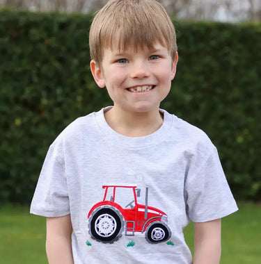 British Country Collection Big Red Tractor Childrens T-Shirt| Online For Equine