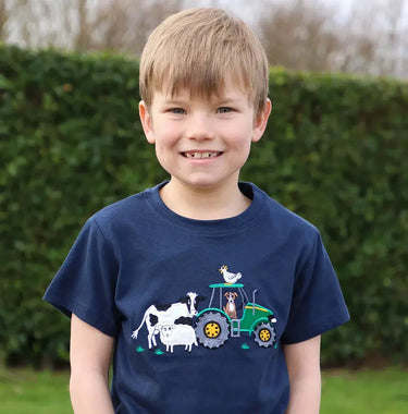 British Country Collection Farmyard Childrens T-Shirt| Online For Equine