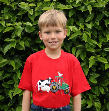 British Country Collection Farmyard Childrens T-Shirt| Online For Equine