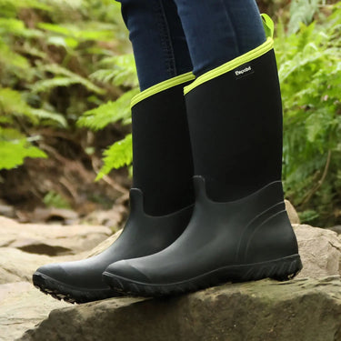 Brogini Wb175 Belmont Wellies Black/Lime| Online For Equine