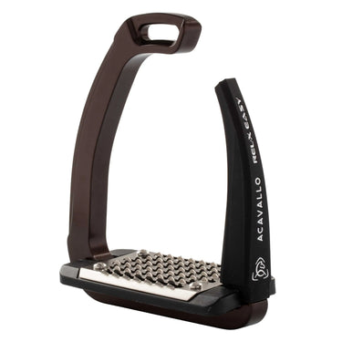 Brown Acavallo Rel-X Easy Stirrup With Silicon Arm| Online For Equine