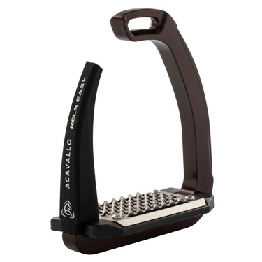 Brown Acavallo Rel-X Easy Stirrup With Silicon Arm| Online For Equine