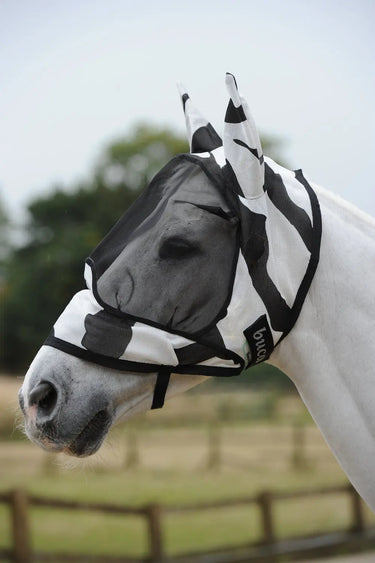 Bucas Buzz-Off Deluxe Zebra Print Fly Mask| Online For Equine