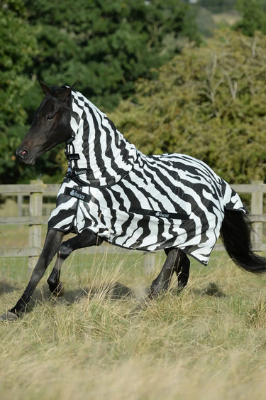 Bucas Buzz-Off Zebra Detachable Neck Rug| Online For Equine