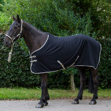 Cameo Equine Black Gold Fleece Rug