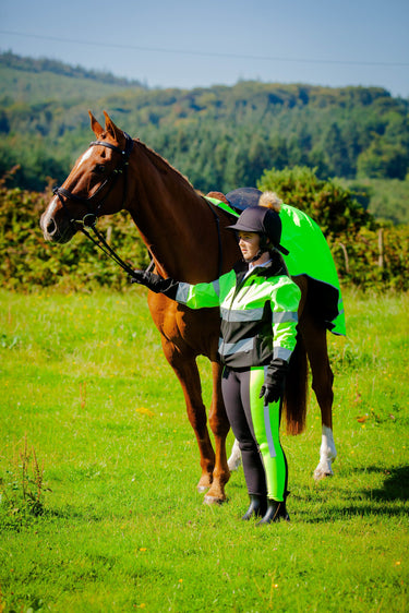 Cameo Equine Yellow Water Repellent Hi Viz Jacket