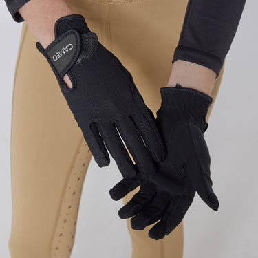 Cameo Equine Black Junior Performance Riding Glove