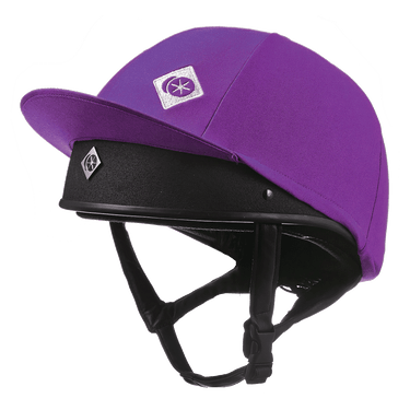 Buy the Charles Owen Purple Traditional Coloured Hat Silk | Online for Equine