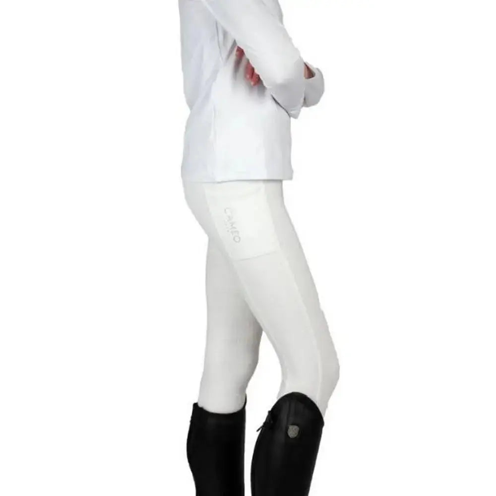 White Riding Kit Buy the Cameo Core Collection Junior Riding Tights | Online for Equine ...