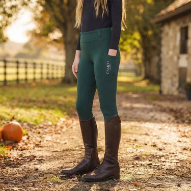 Cameo Equine All Season Riding Tight Junior Evergreen| Online For Equine