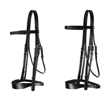 Cameo Equine Black Hunt Bridle 2 Browbands| Online For Equine