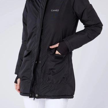Cameo Equine Black Ventus Waterproof Ladies Riding Jacket| Online For Equine