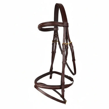 Cameo Equine Dark Brown EasyStride Flash Bridle & Reins| Online For Equine