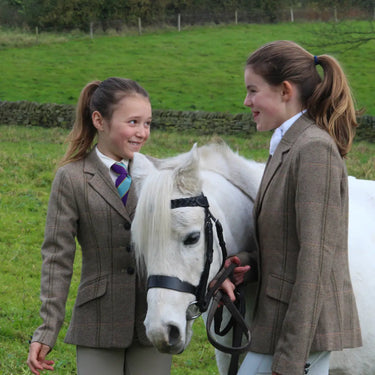 Buy Cameo Equine Junior Phoebe Green Tweed Jacket | Online for Equine