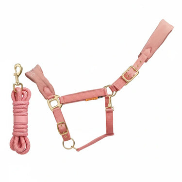 Cameo Equine Pink Suede Elite Headcollar & Leadrope - Cob| Online For Equine