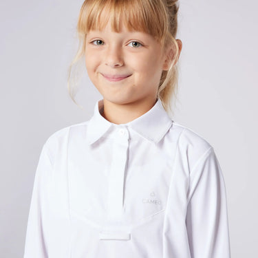 Cameo Equine White Junior Classic Long Sleeve Show Shirt| Online For Equine