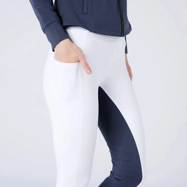Cameo Equine White/ Navy Seat Junior Ecodry Riding Tight| Online For Equine