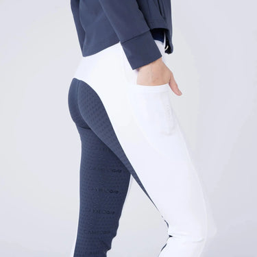Cameo Equine White/ Navy Seat Junior Ecodry Riding Tight| Online For Equine