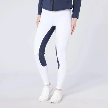 Cameo Equine White/ Navy Seat Junior Ecodry Riding Tight| Online For Equine