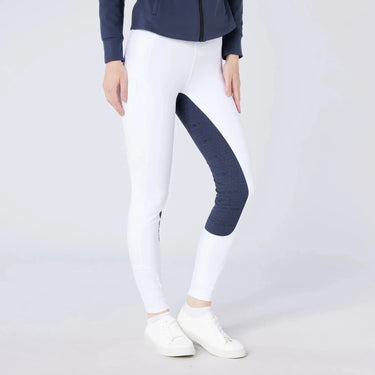 Cameo Equine White/ Navy Seat Junior Ecodry Riding Tight| Online For Equine
