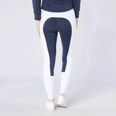 Cameo Equine White/ Navy Seat Junior Ecodry Riding Tight| Online For Equine