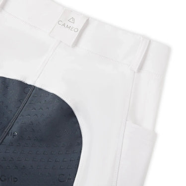 Cameo Equine White/ Navy Seat Junior Ecodry Riding Tight| Online For Equine