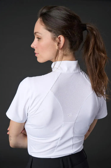 Catago Ladies Thelma White Short Sleeve Riding Blouse| Online For Equine