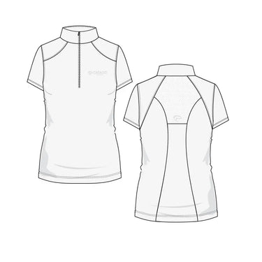 Catago Ladies Thelma White Short Sleeve Riding Blouse| Online For Equine
