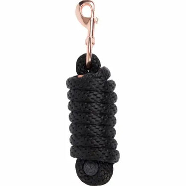 Buy Catago Lead Rope With Rose Gold Snap Hook-Black-One Size| Online for Equine
