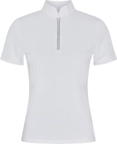 Catago Nice White Ladies Short Sleeve Competition Blouse| Online For Equine