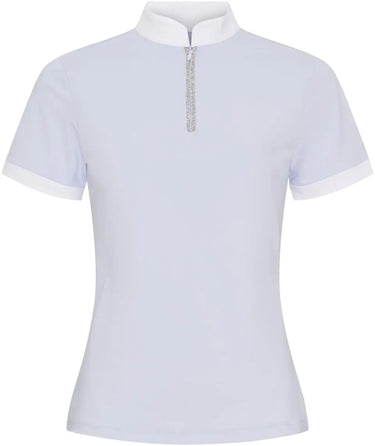 Catago Nice Xenon Blue Ladies Short Sleeve Competition Blouse| Online For Equine